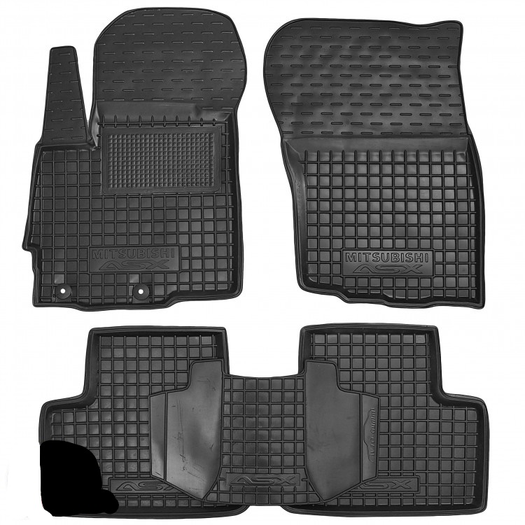 Set tappetini di gomma su misura per Mitsubishi ASX (2010-2019)